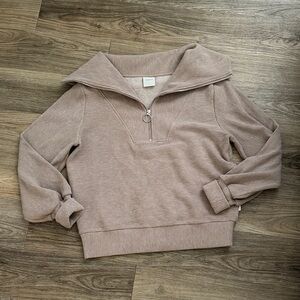 Varley Taupe Pullover Jacket
